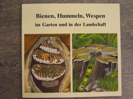 Plakat Bienen, Hummeln, Wespen im Garten und in der Landschaft