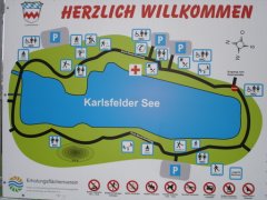 Grossansicht in neuem Fenster: Übersichtsplan Karlsfelder See Grossansicht in neuem Fenster: Übersichtsplan Karlsfelder See