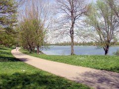 Grossansicht in neuem Fenster: Radweg am Karlsfelder See