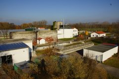 Kläranlage im Herbst