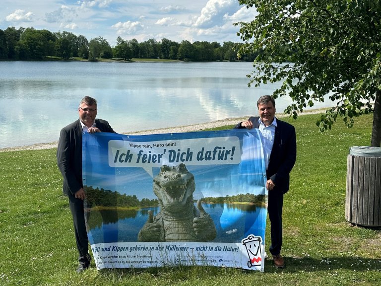 Anti-Littering- Kampagne am Karlsfelder See