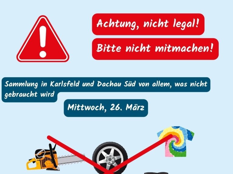 Illegale Straßensammler in Karlsfeld unterwegs