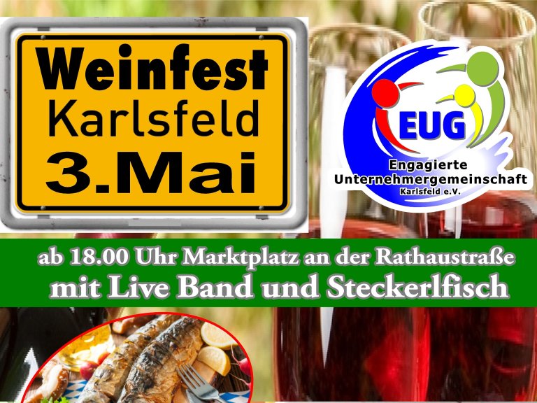 Weinfest und Marktsonntag in Karlsfeld