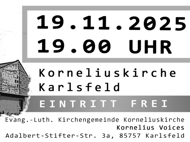 Abendmusik am Buß- und Bettag in der Korneliuskirche