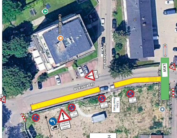 Plan_Vollsperrung Jägerstraße Plan_Vollsperrung Jägerstraße