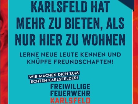 Feuerwehr Plakat Go West